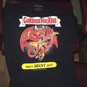 RIOT FEST 2017 - GARBAGE PAIL KIDS MENS XL SHIRT